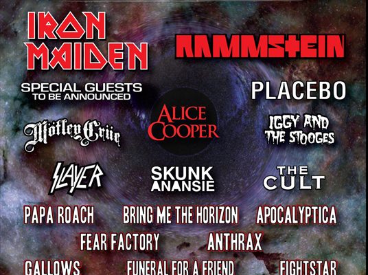 Sonisphere 2010 - March Line Up Poster