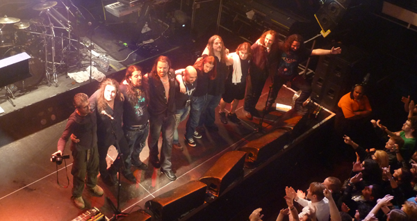 Symphony X DGM On Stage at the end of the show