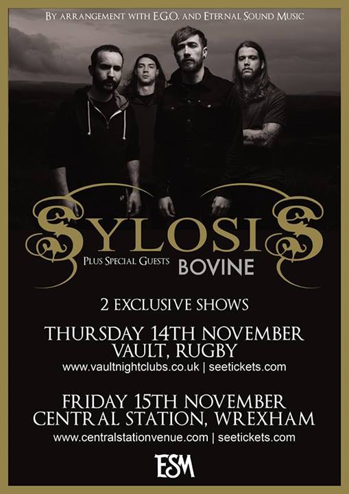 Sylosis November 2013 UK Tour Poster