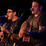 a close up of Jaret & Erik from Bowling For Soup on stage at Union Chapel, London, October 2013
