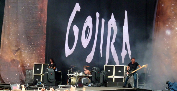 Gojira opening the final day of Sonisphere Knebworth 2014