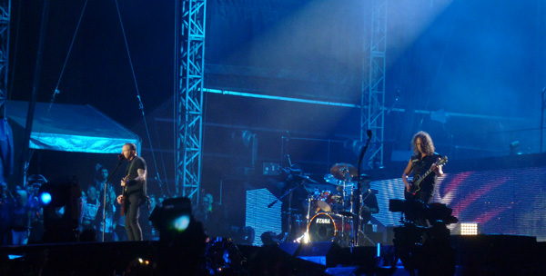 Metallica performing at Sonisphere Knebworth 2014