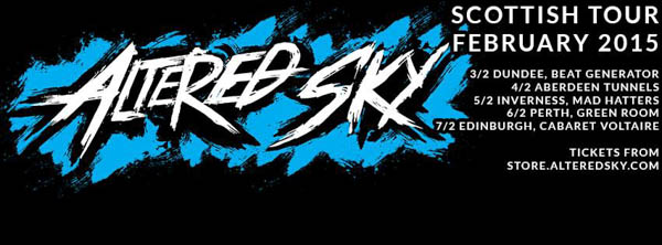 Altered Sky Homecoming Scottish Tour February 2015 Poster
