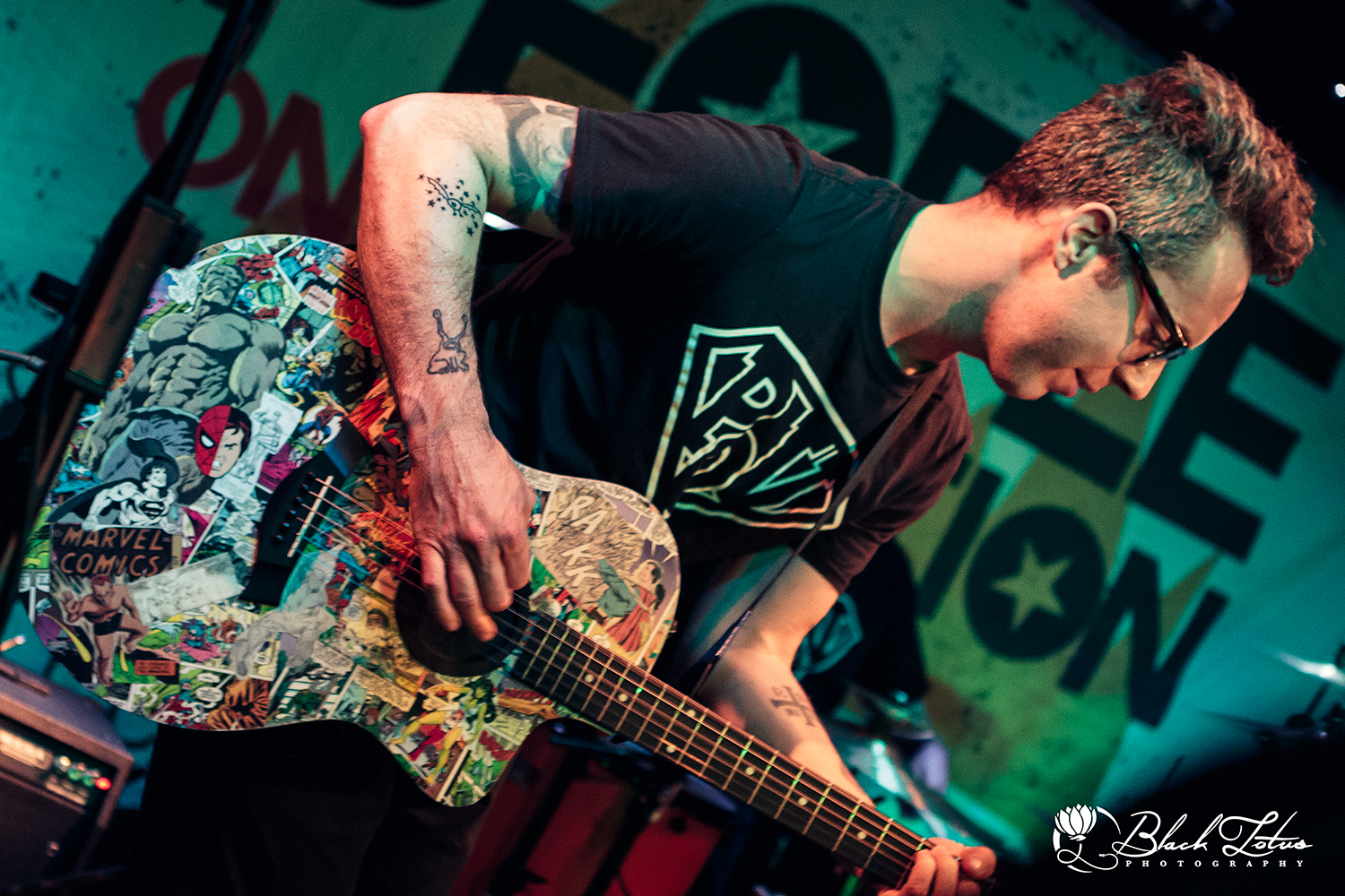 Ryan Hamilton live on stage at Dingwalls (photo one)