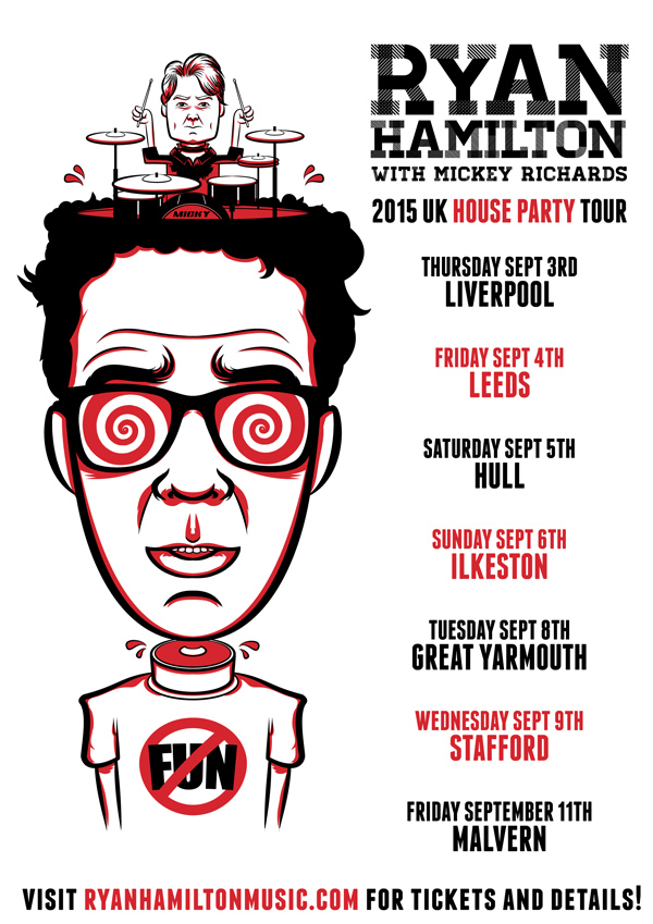 Ryan Hamilton 2015 UK Tour Poster