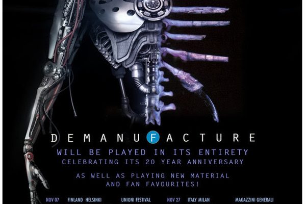Fear Factory Demanufactured 20th Anniversary UK European Tour Poster