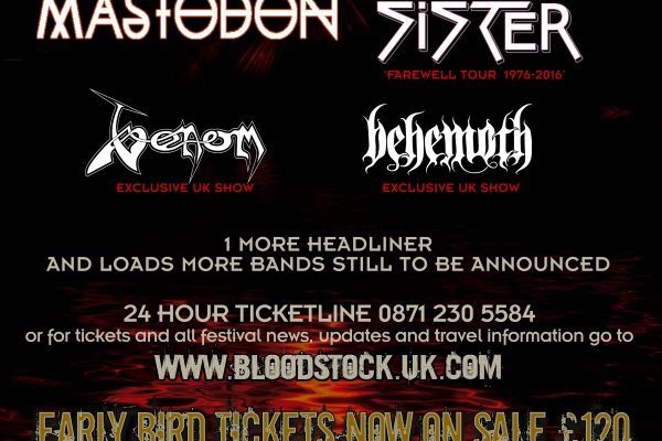 Bloodstock Festival 2016 Twisted Sister Headliner Poster