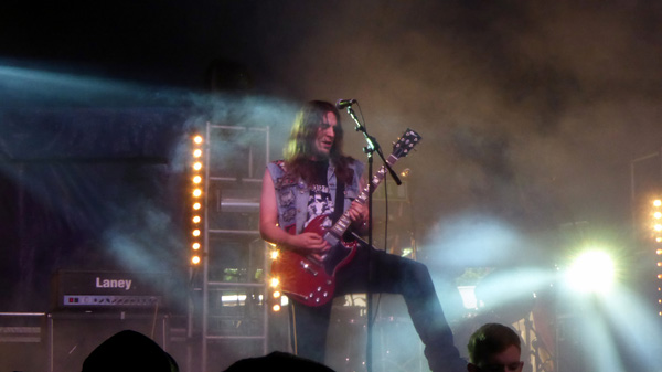 Nekroskull of Witchsorrow on stage at Download 2016