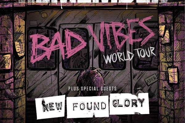 A Day To Remember New Found Glory 2017 UK Arena Tour Poster