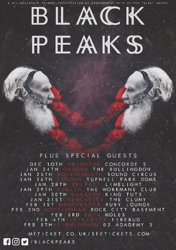 Black Peaks January February 2017 UK Tour