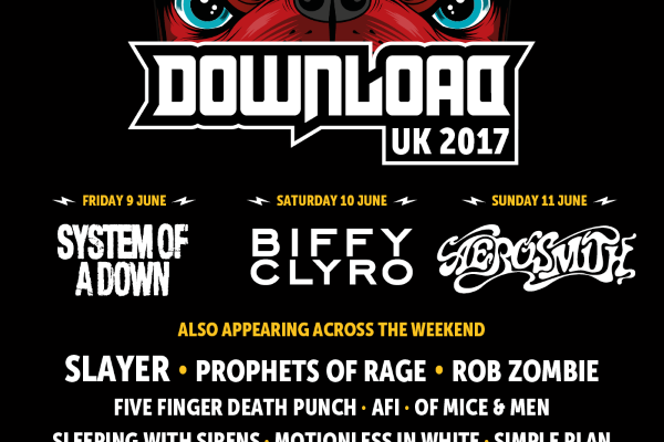 Download Festival 2017 First Line Up Poster