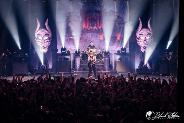Trivium on stage at Roundhouse London 17th February 2017