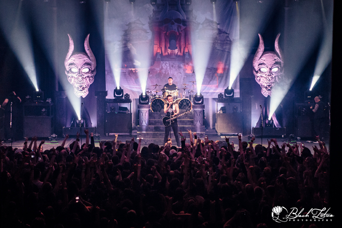 Trivium on stage at Roundhouse London 17th February 2017