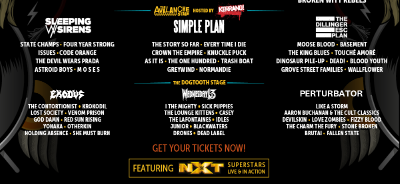 Download Festival 2017 Final Line Up Avalanche Dogtooth Stage Header