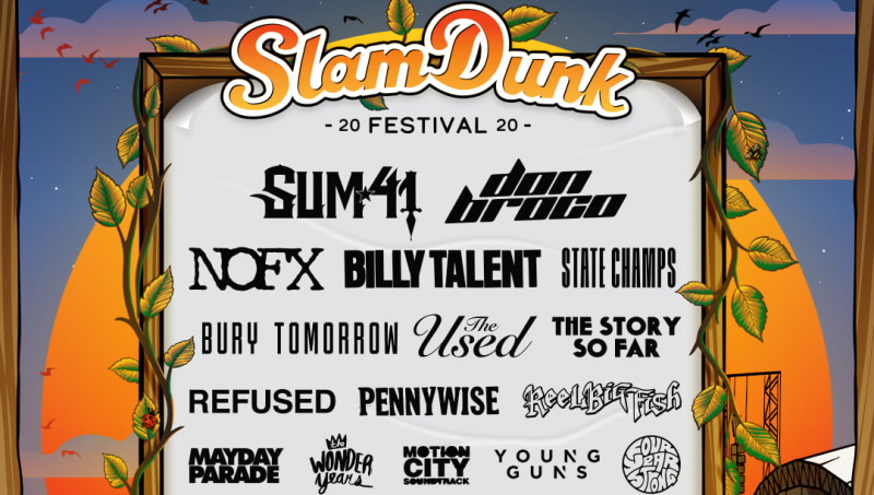 Slam Dunk Festival 2020 Xmas Day Line Up Announcement Header