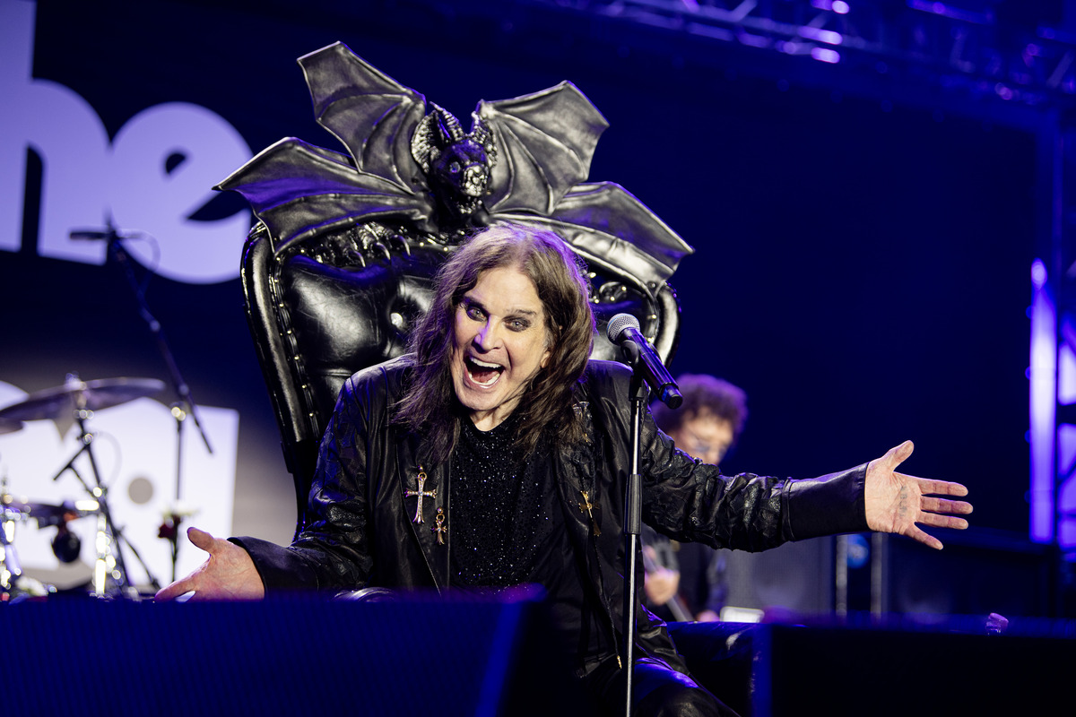 Ozzy Osbourne performing with Black Sabbath at Back To The Beginning, Villa Park, Birmingham, July 5th by Ross Halfin