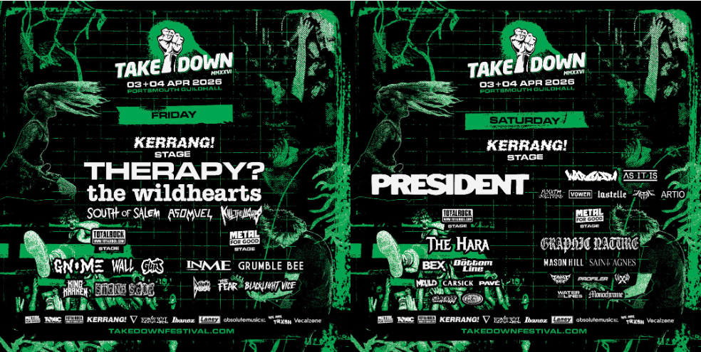 Takedown Festival 2026 Line Up Header Image Final